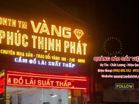 Công trình bảng hiệu quảng cáo LED Bình DƯơng