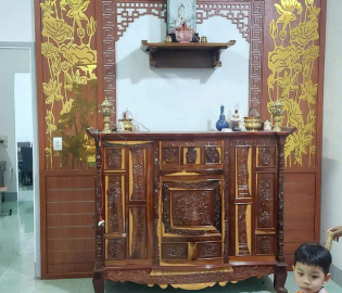 Thiết kế thi công nội thất bàn thờ gia tiên